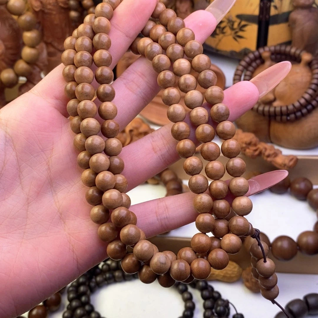 檀香木手串/手链娟****室奶香0.8多圈微瑕