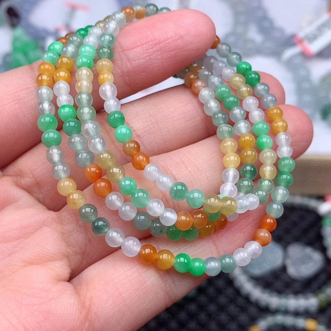 翡翠手链未镶嵌翡翠卡3.7