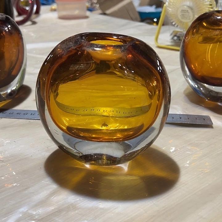 琉璃轻奢琉璃花器微瑕福利高14划痕多