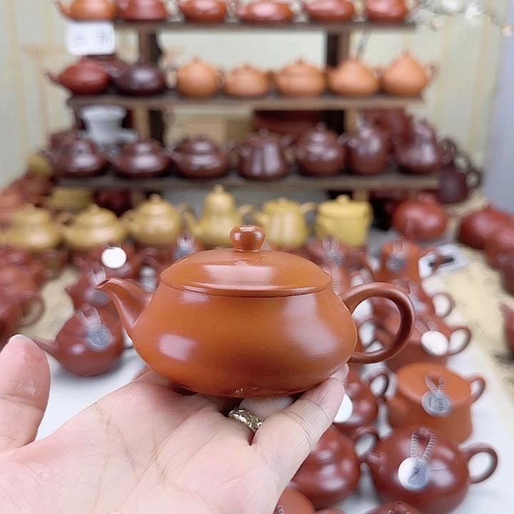 土***匪茶壶紫砂朱泥明炉壶