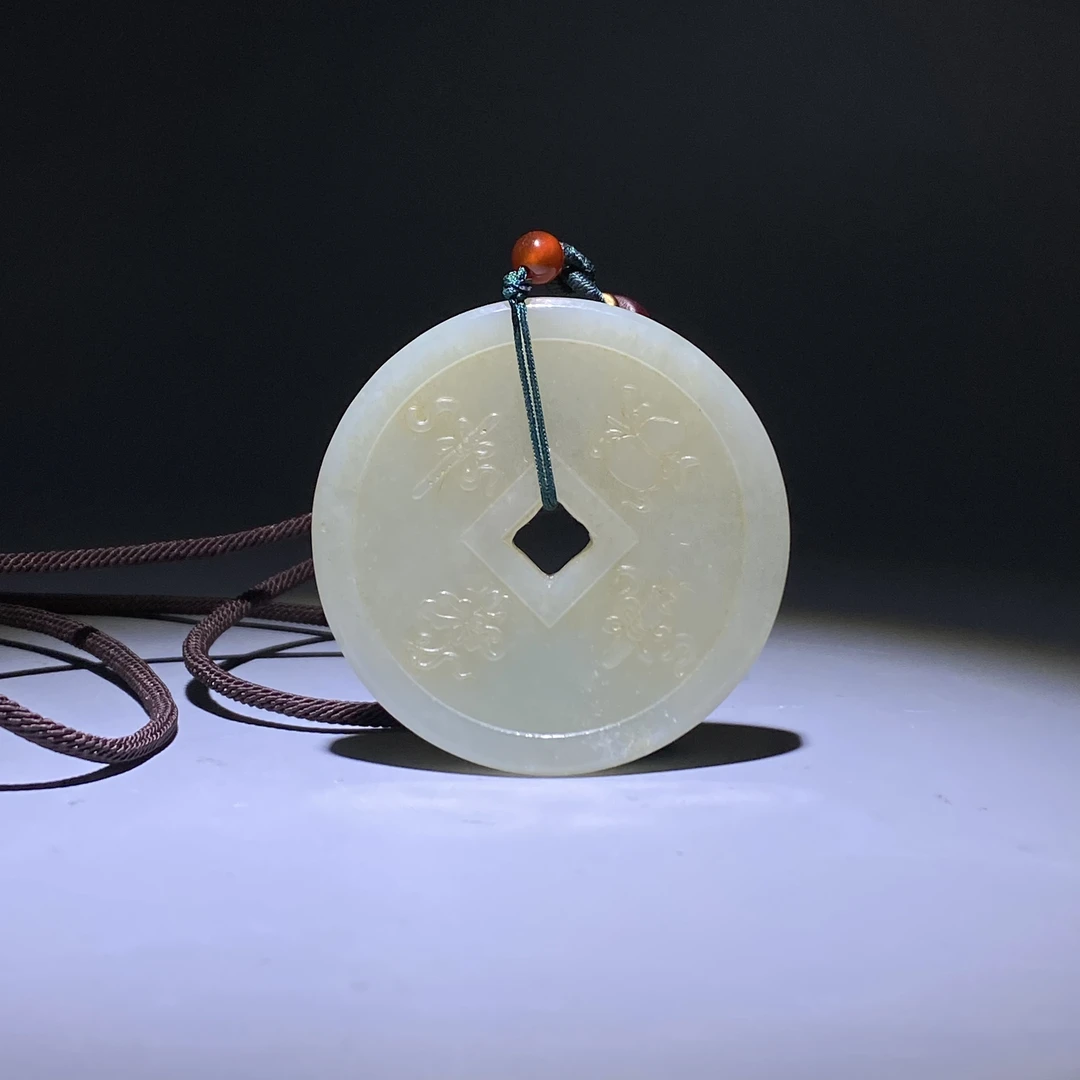 清-古玉天圆地方挂件2504070012