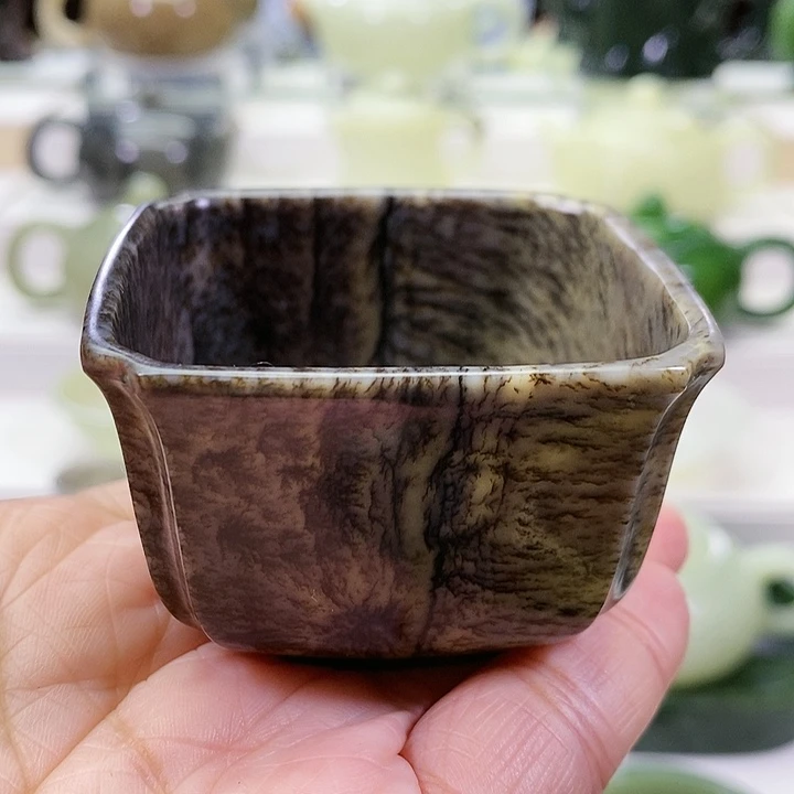 未镶嵌和田玉挂件茶杯80m l