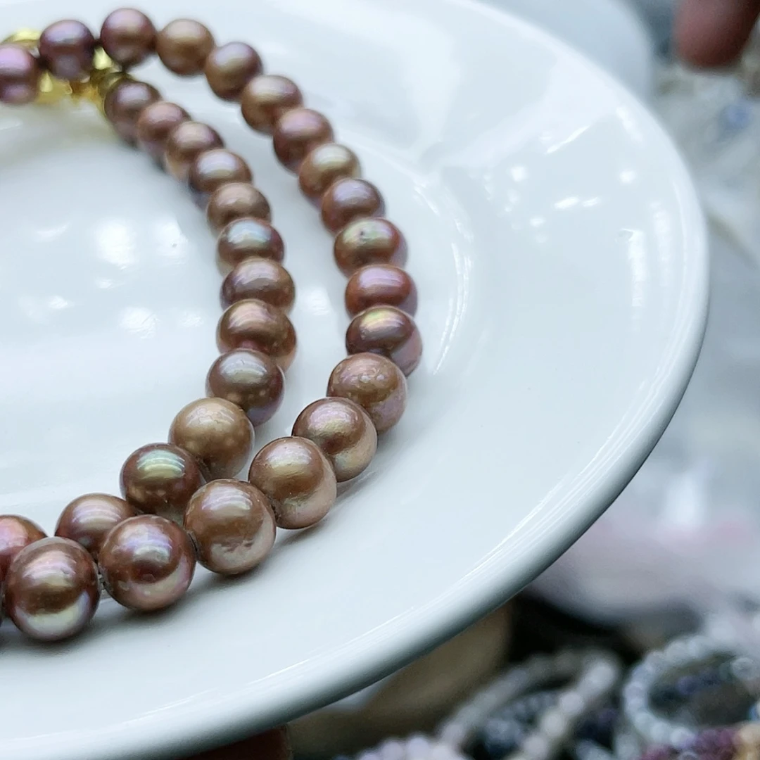 淡水珍珠颈饰钛钢