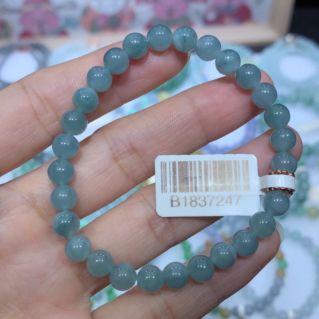 翡翠未镶嵌手链天然