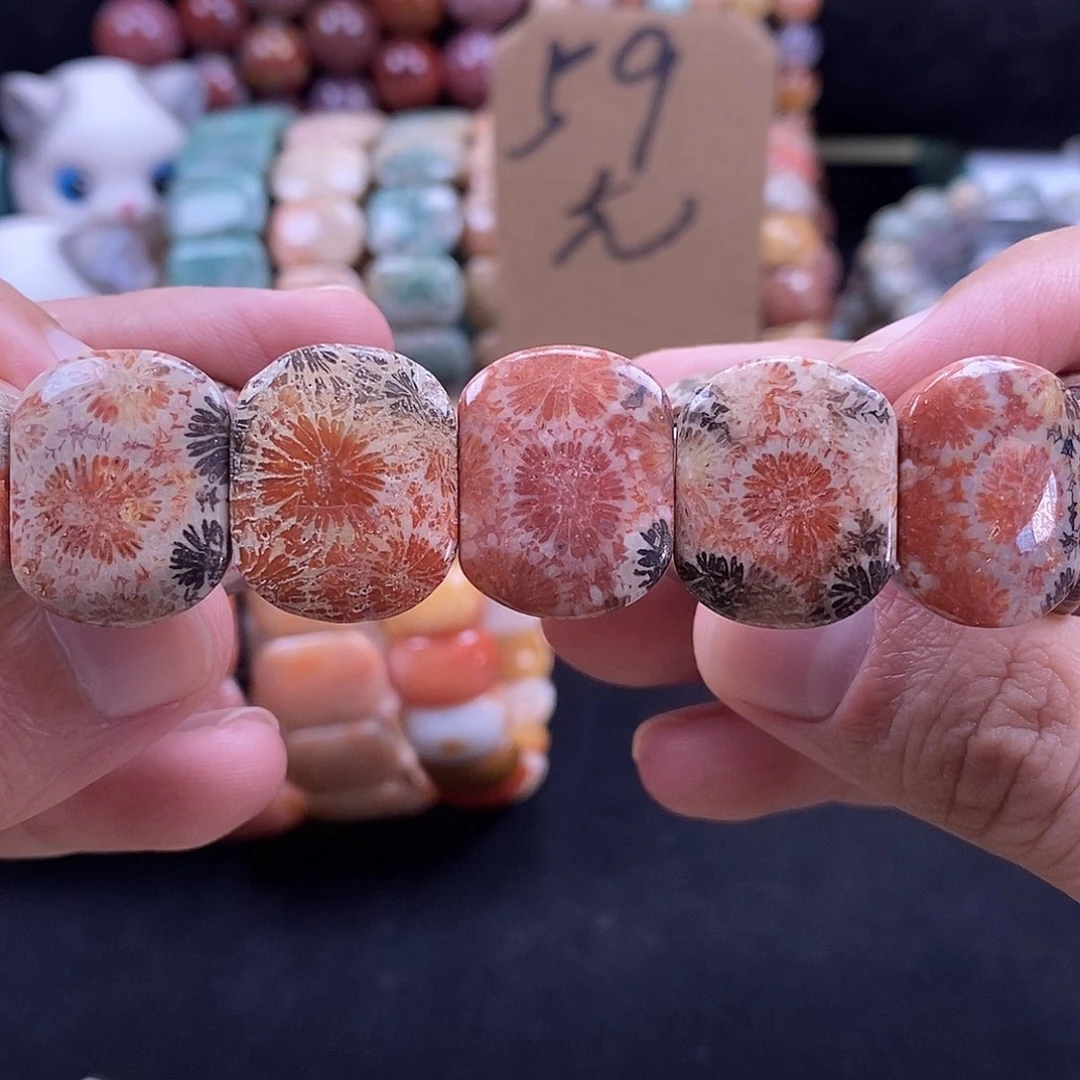 未镶嵌手牌硅化珊瑚（珊瑚玉）74
