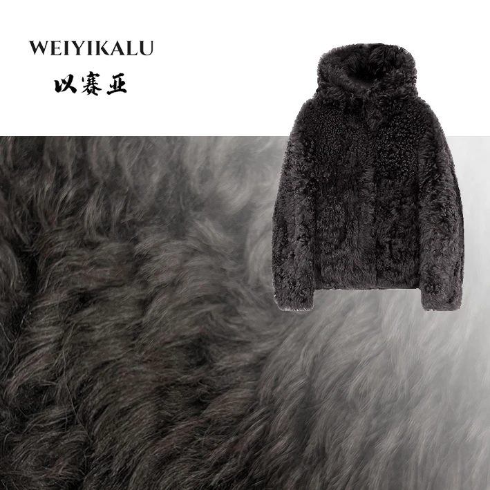 以赛亚 月之暗面 2025年皮草连帽托斯卡纳皮毛一体外套女 8722