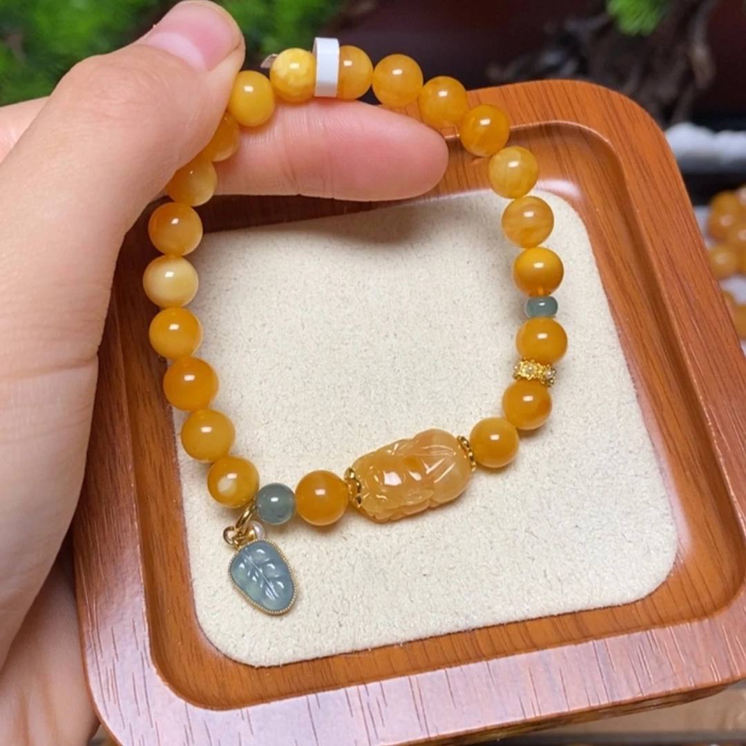 【闪购商品】未镶嵌蜜蜡手链手串