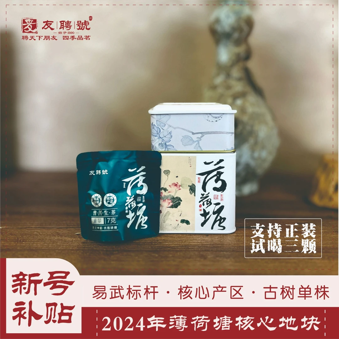 {易武顶流}2024年薄荷塘古树单株龙珠净含量70克/盒 普洱生茶