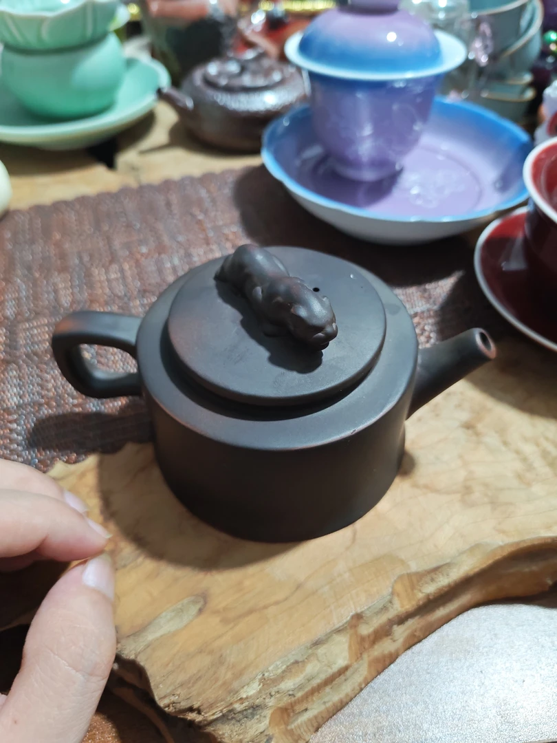 原矿小品240毫升左右卧虎紫砂壶