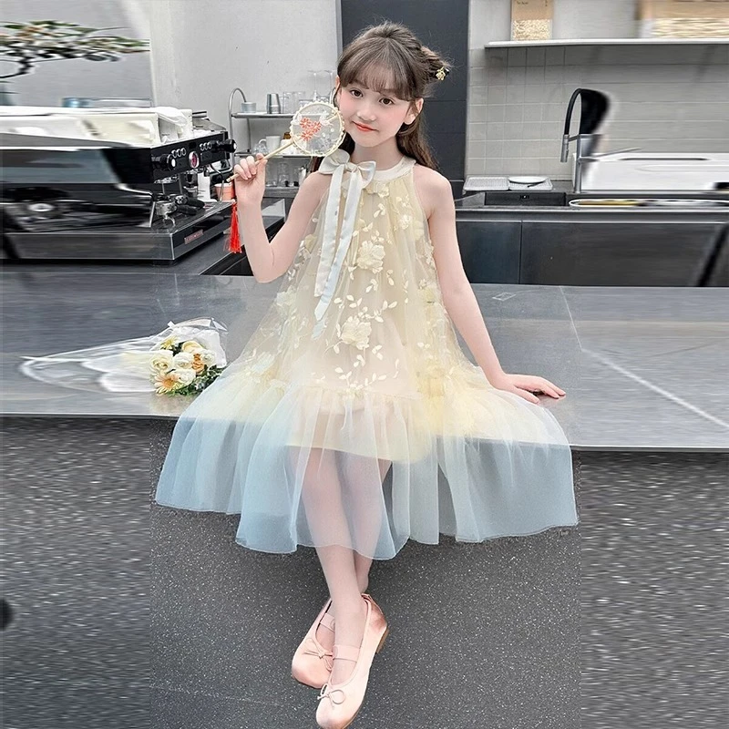 女童连衣裙夏季2025新款儿童洋气超好看公主裙夏季女孩薄款裙子潮