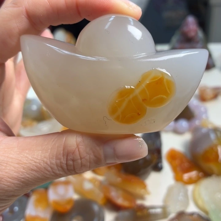 玛瑙/玉髓未镶嵌吊坠(不含链)