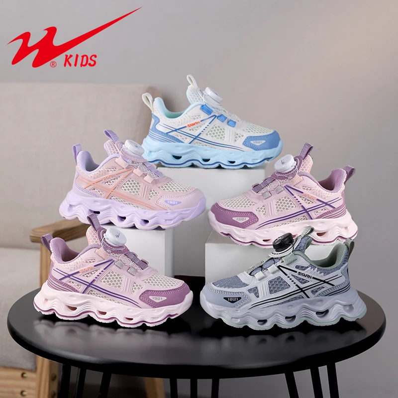 双星童鞋夏季透气休闲鞋男女童时尚百搭儿童运动鞋90160-0 WF