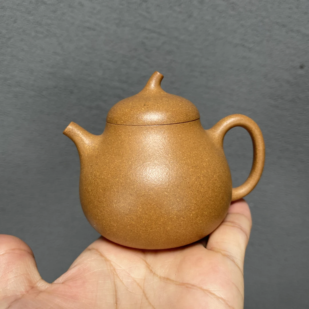 精工制作［茄瓜］壶，原矿段泥，容量130cc