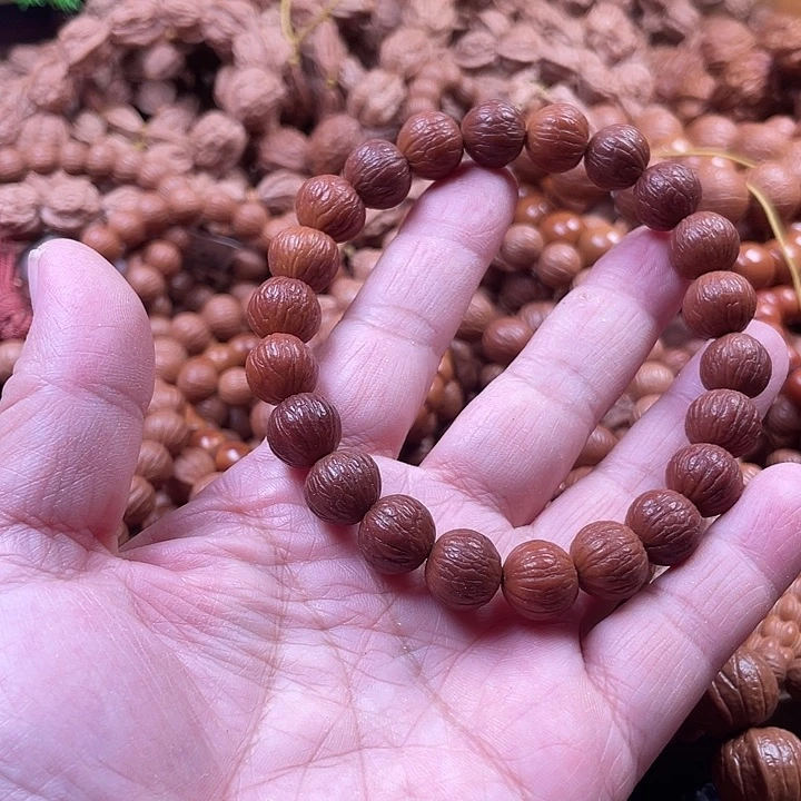 手串猴头核桃1.2自然泛油同尺风羽