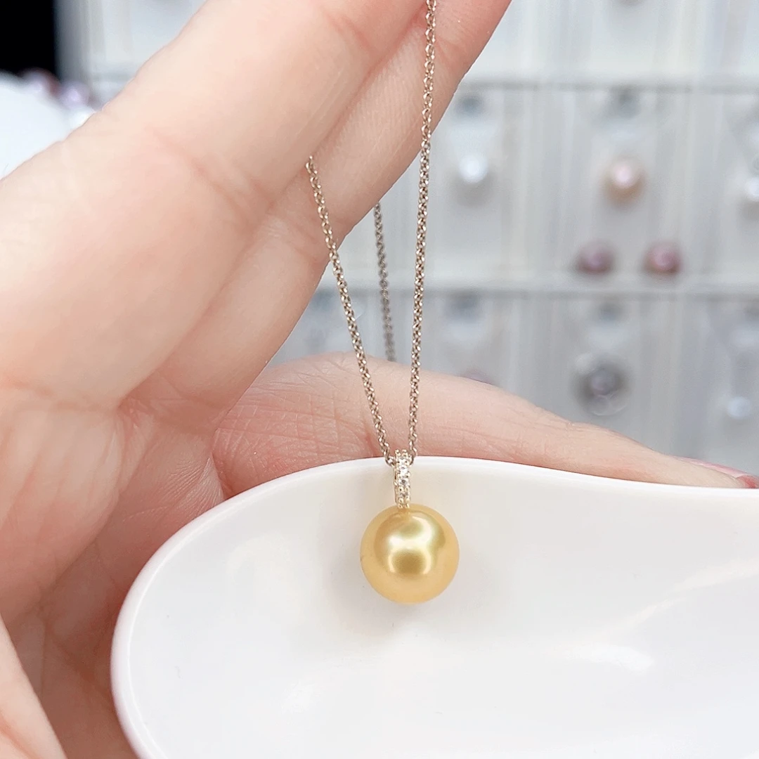 淡水珍珠吊坠(赠链)合金