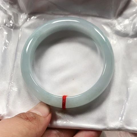 翡翠未镶嵌手镯缅甸翡翠手镯圈口57