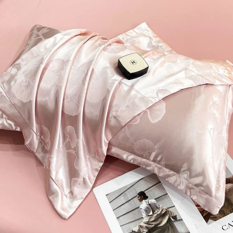 欧式高档贡缎提花枕套一对装成人单双人一只枕头套枕芯套48×74cm