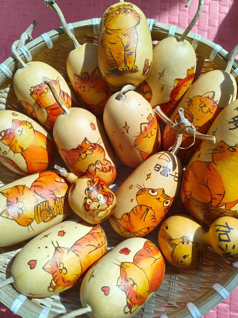 手创葫芦（招财橘猫）拍下默认一件