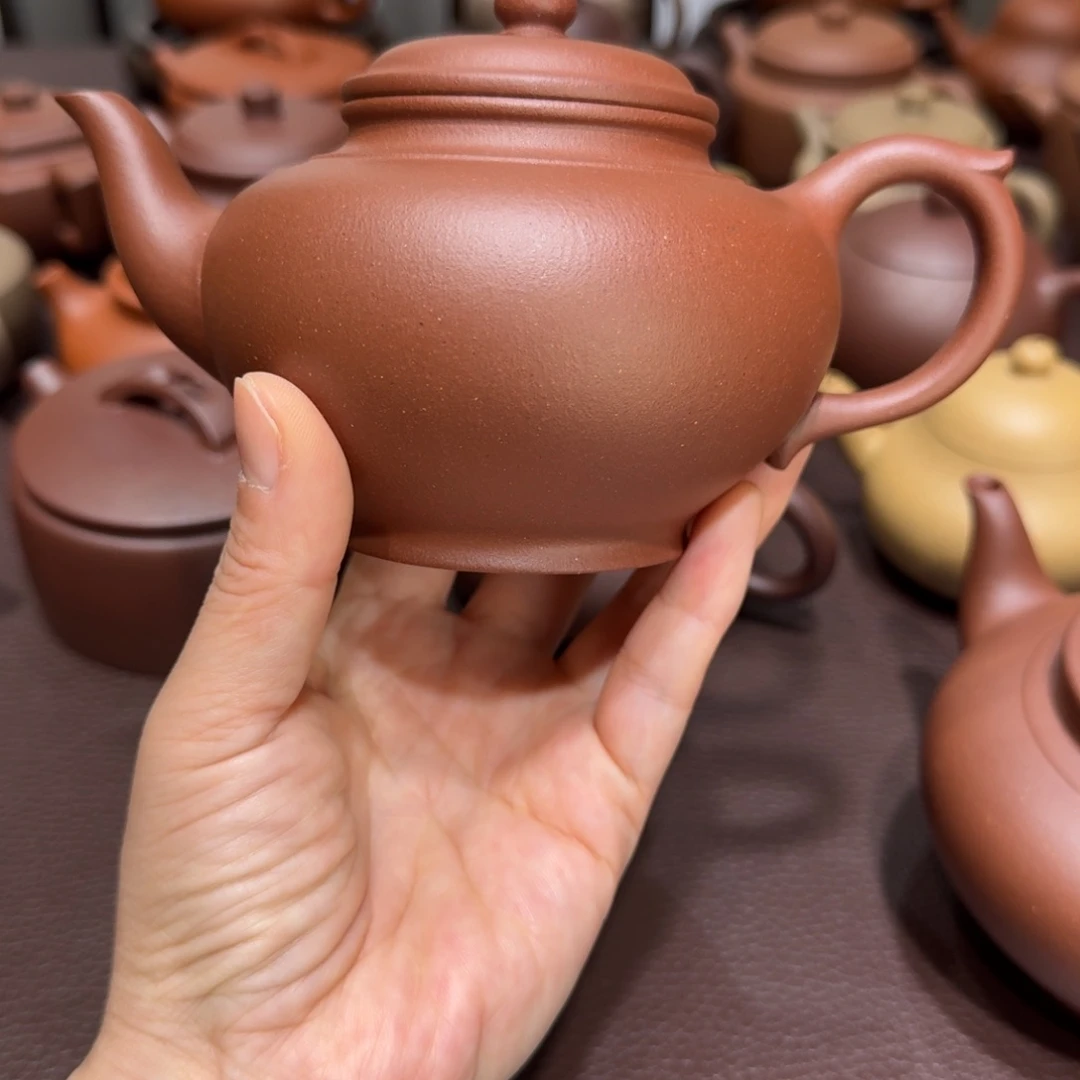 紫砂茶壶0*底槽清笑樱310cc
