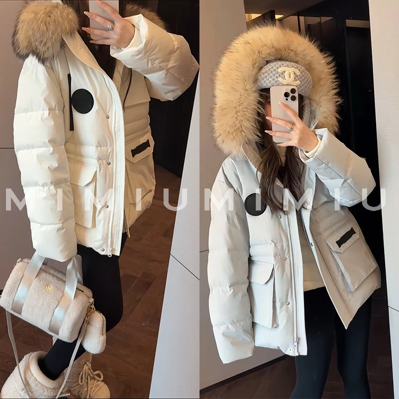 【mimius】喵 可溯源三星安心羽绒大貉子毛领工装派克羽绒服 G10114