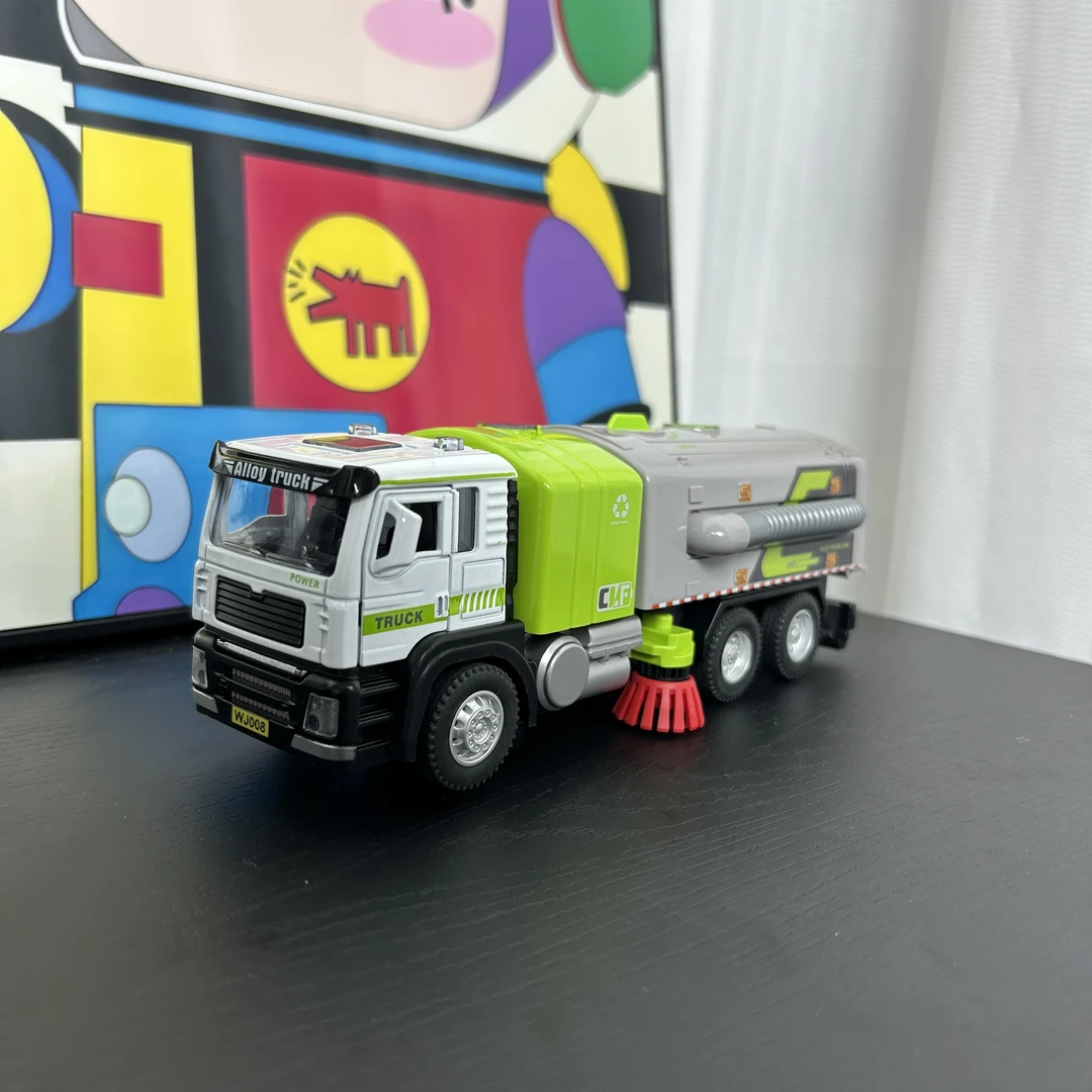 合金声光全自动清扫车吸尘车模型车