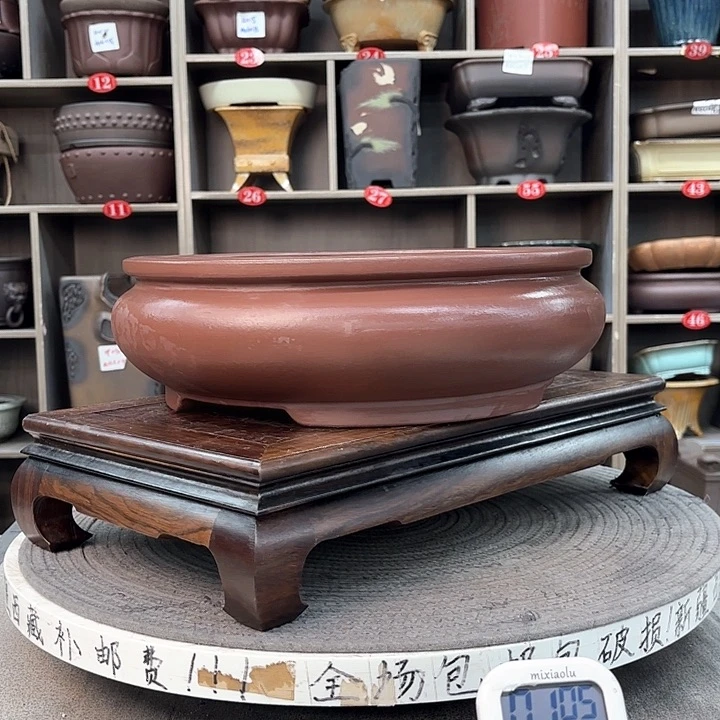 紫砂花盆重****业紫砂的颜色很好看