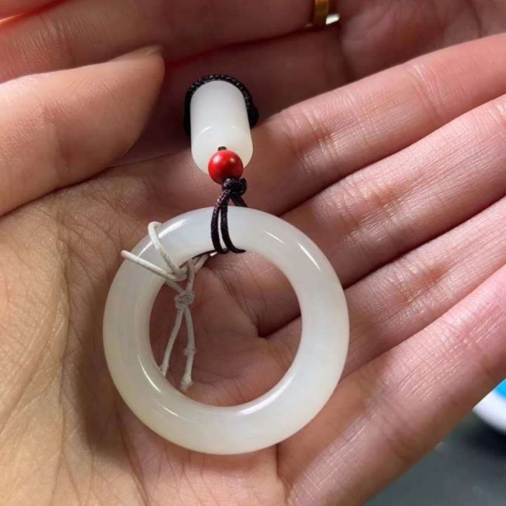 和田玉挂件未镶嵌楼****9