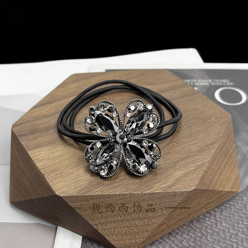 【LXX靓西西】293 精致四叶草高级感时尚优雅三股皮筋