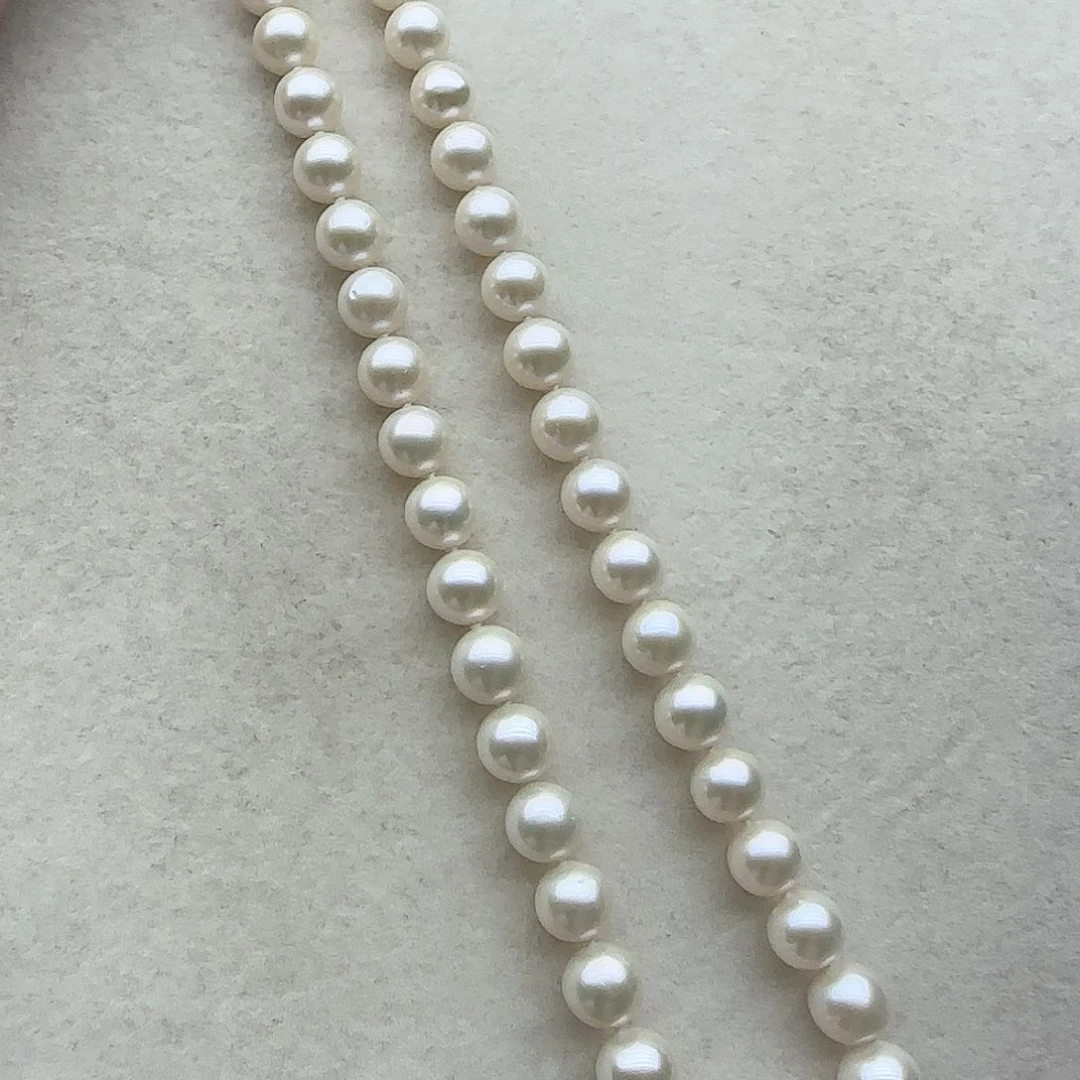 项链102淡水珍珠银S925镶嵌