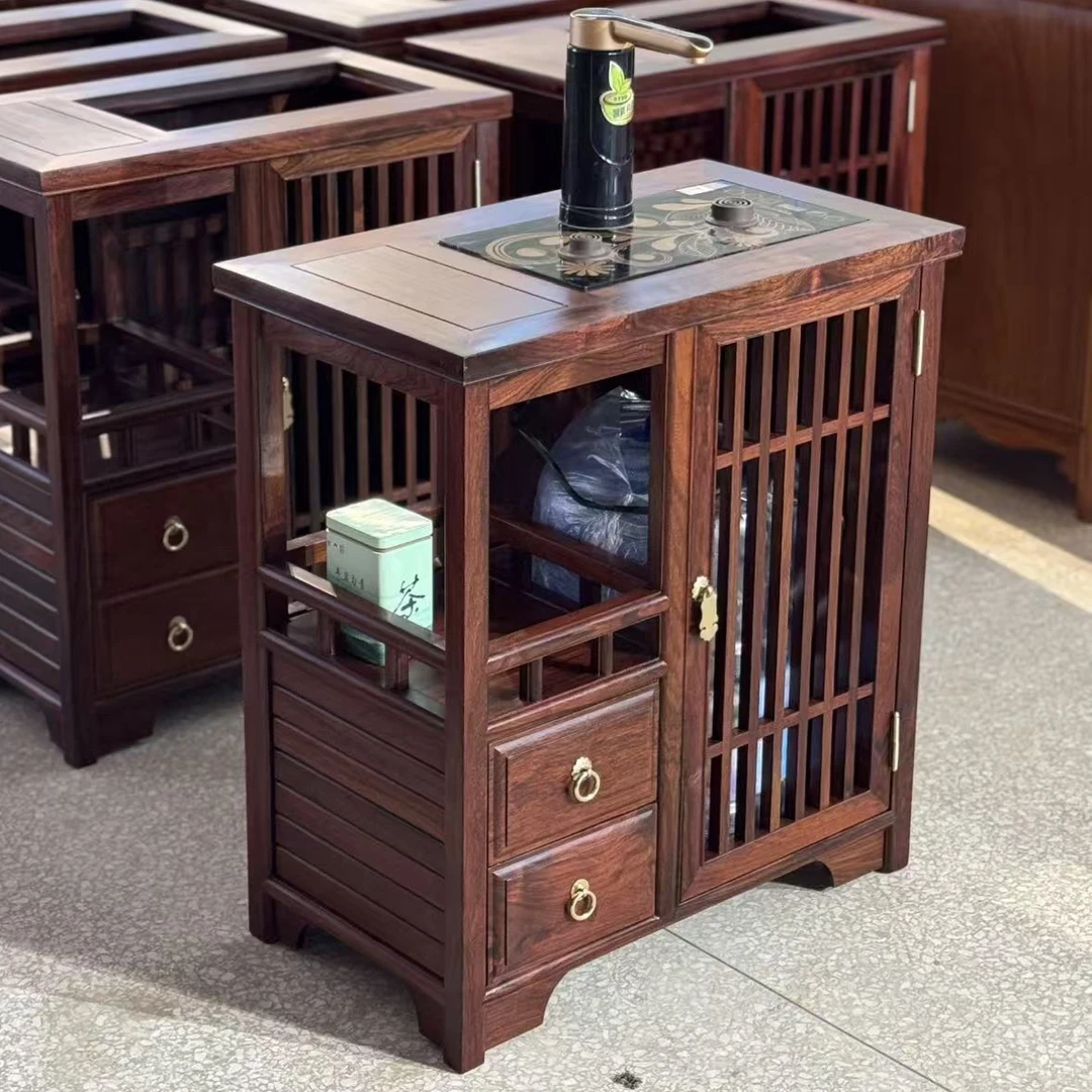 花枝巴里黄檀62×35×68多功能餐边柜烧水民俗民风泡茶桌茶柜简约