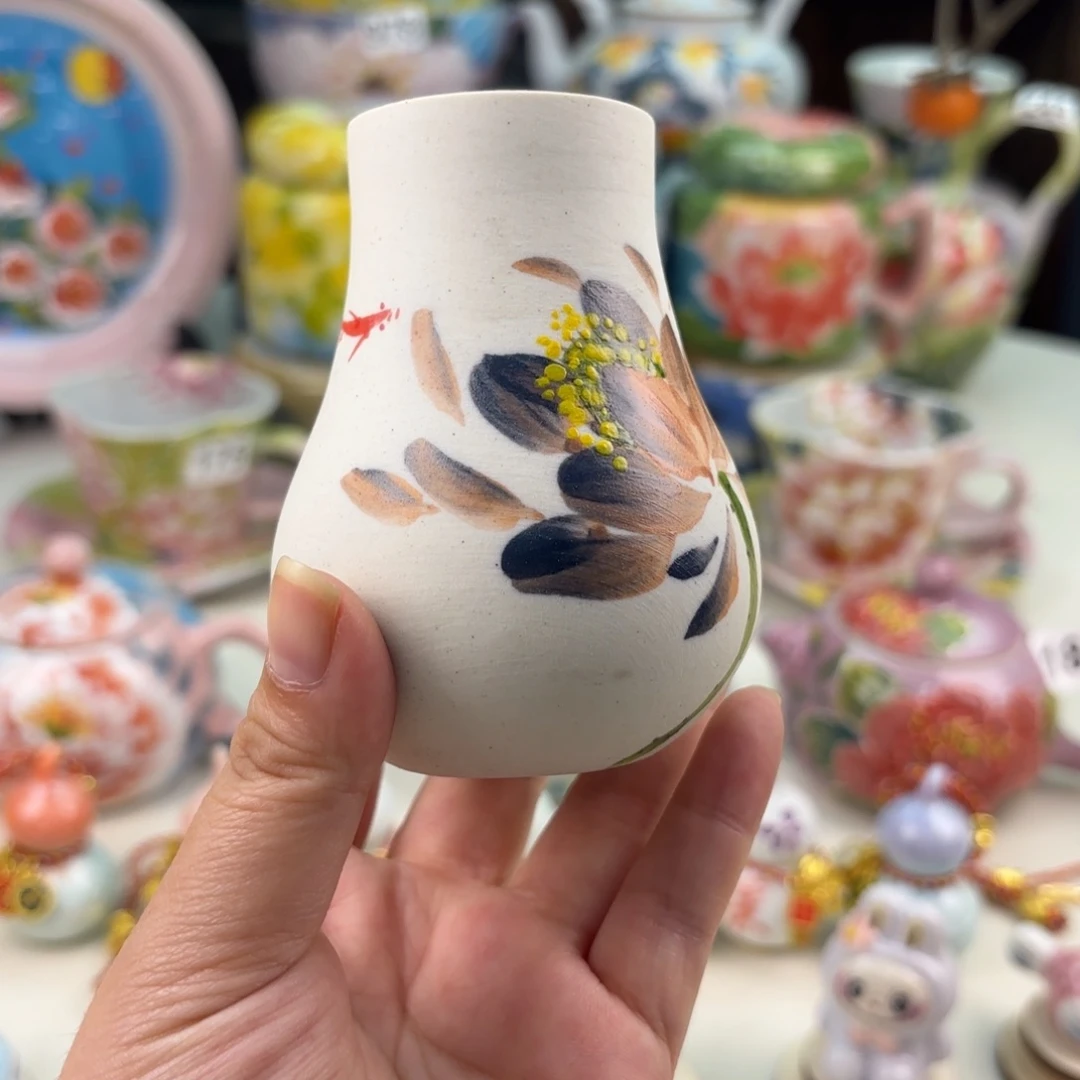 景德镇手绘高温釉下彩陶瓷茶具