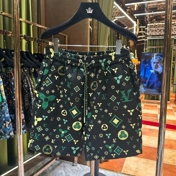 F【阿诺专属】2025夏季新品高街时尚松紧短裤（97902）