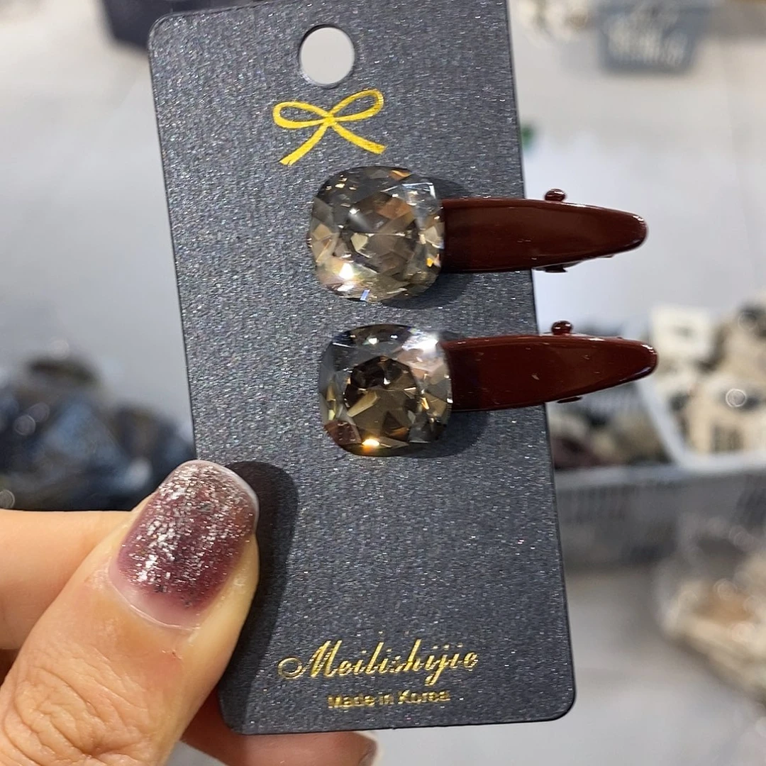 皮质铁合金迷你鸭嘴夹