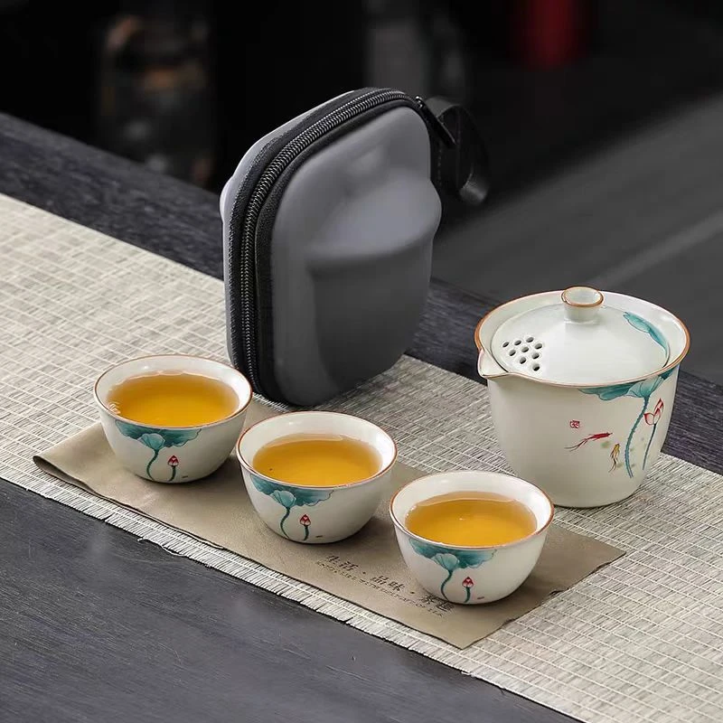 SL旅行茶具套装快客杯便携式露营户外旅游泡茶杯kk   0447