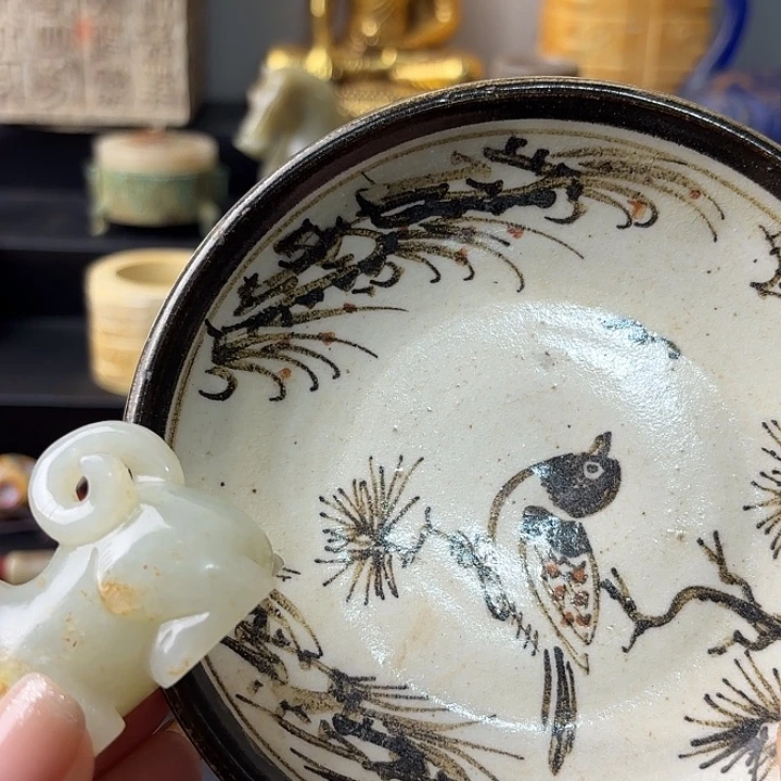 翻***羽摆件瓷器瓷器瓷器瓷器