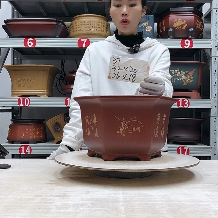 紫砂花盆紫砂花盆