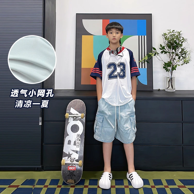 XT1703 小赖家24夏装新款宽松短袖T恤青少年亲子百搭上衣