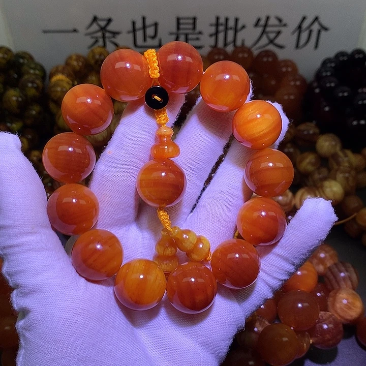 松木（琥珀木）手串/手链1.8 包浆高货
