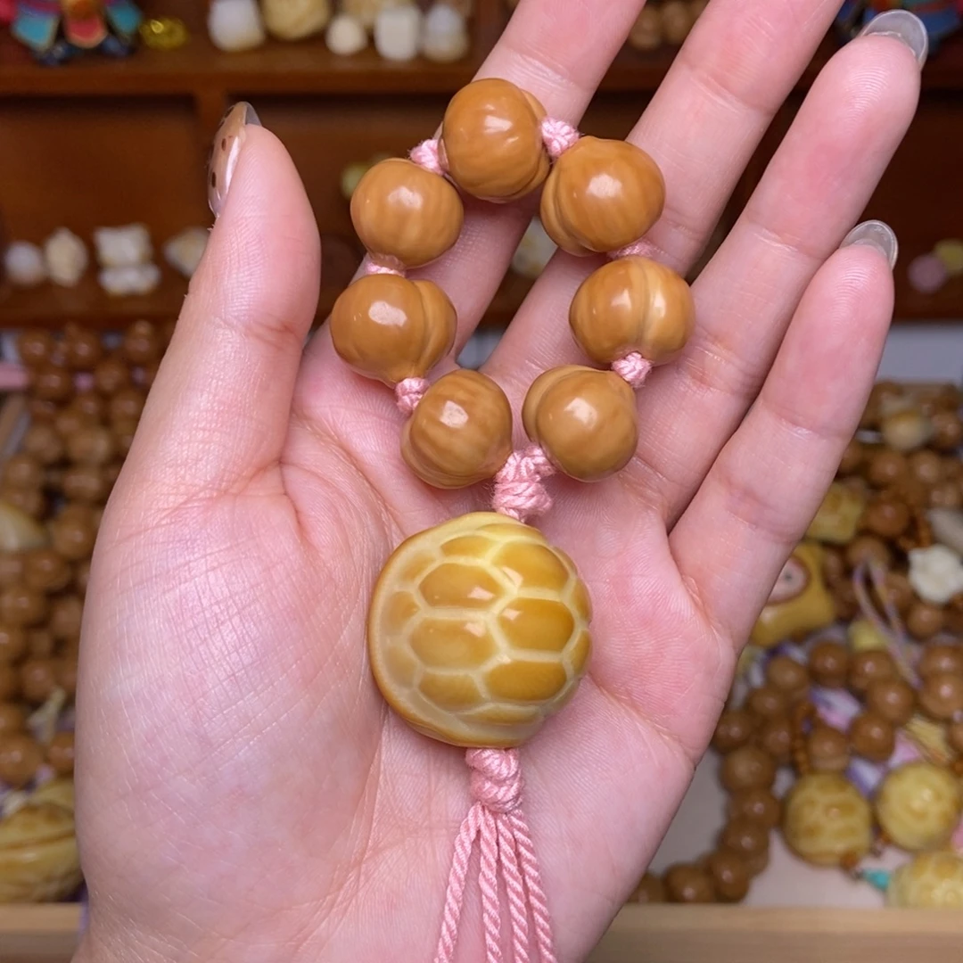 可***味猴头核桃吊坠粉色屁桃富甲手捻