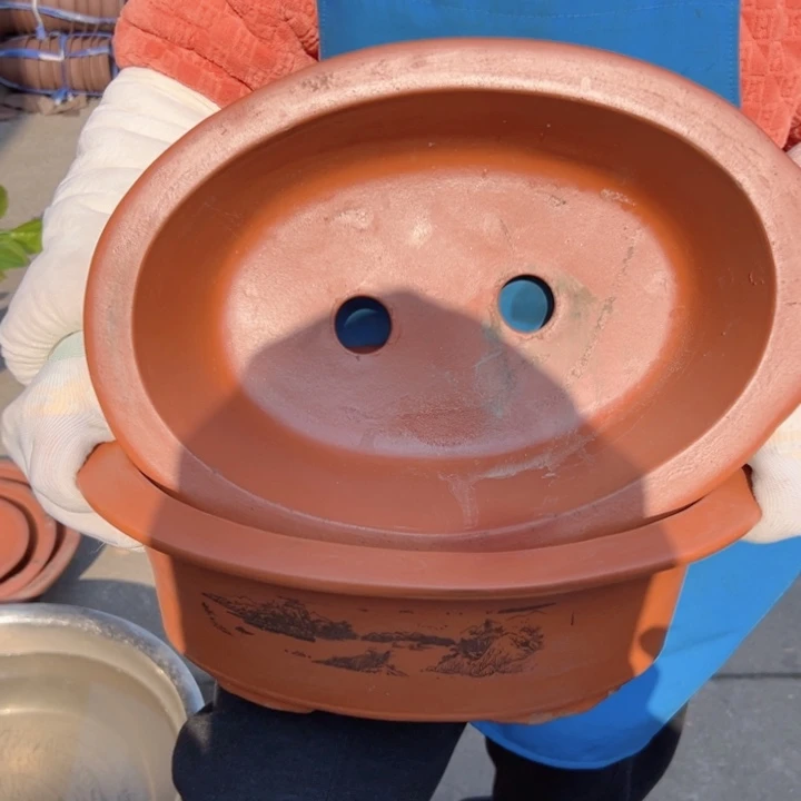 30+30红椭圆花盆花盆花盆