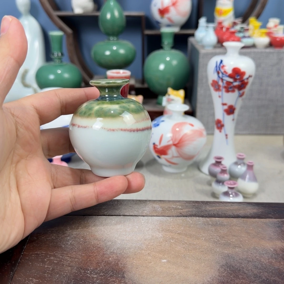 陶瓷手工小花器摆件