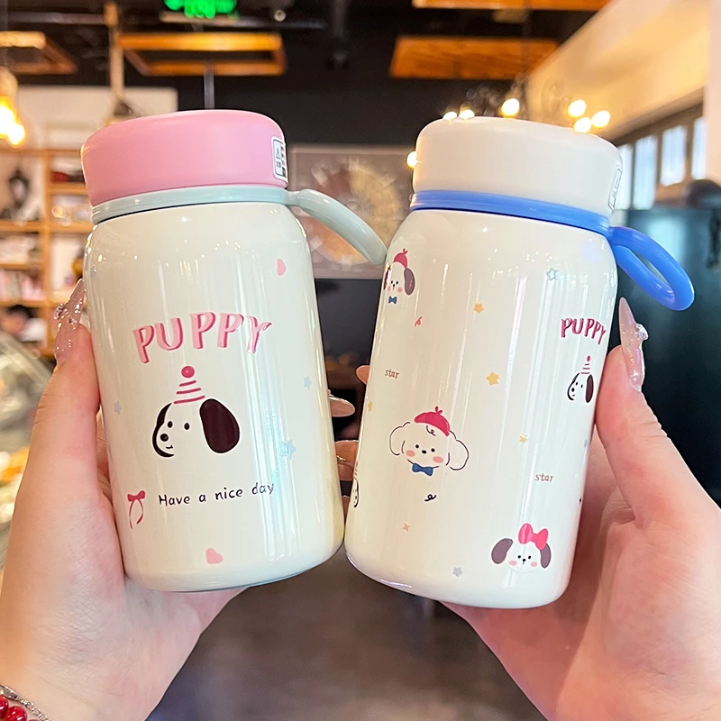 可爱少女心保温杯女生316不锈钢水杯学生直饮杯小巧便携杯子新款