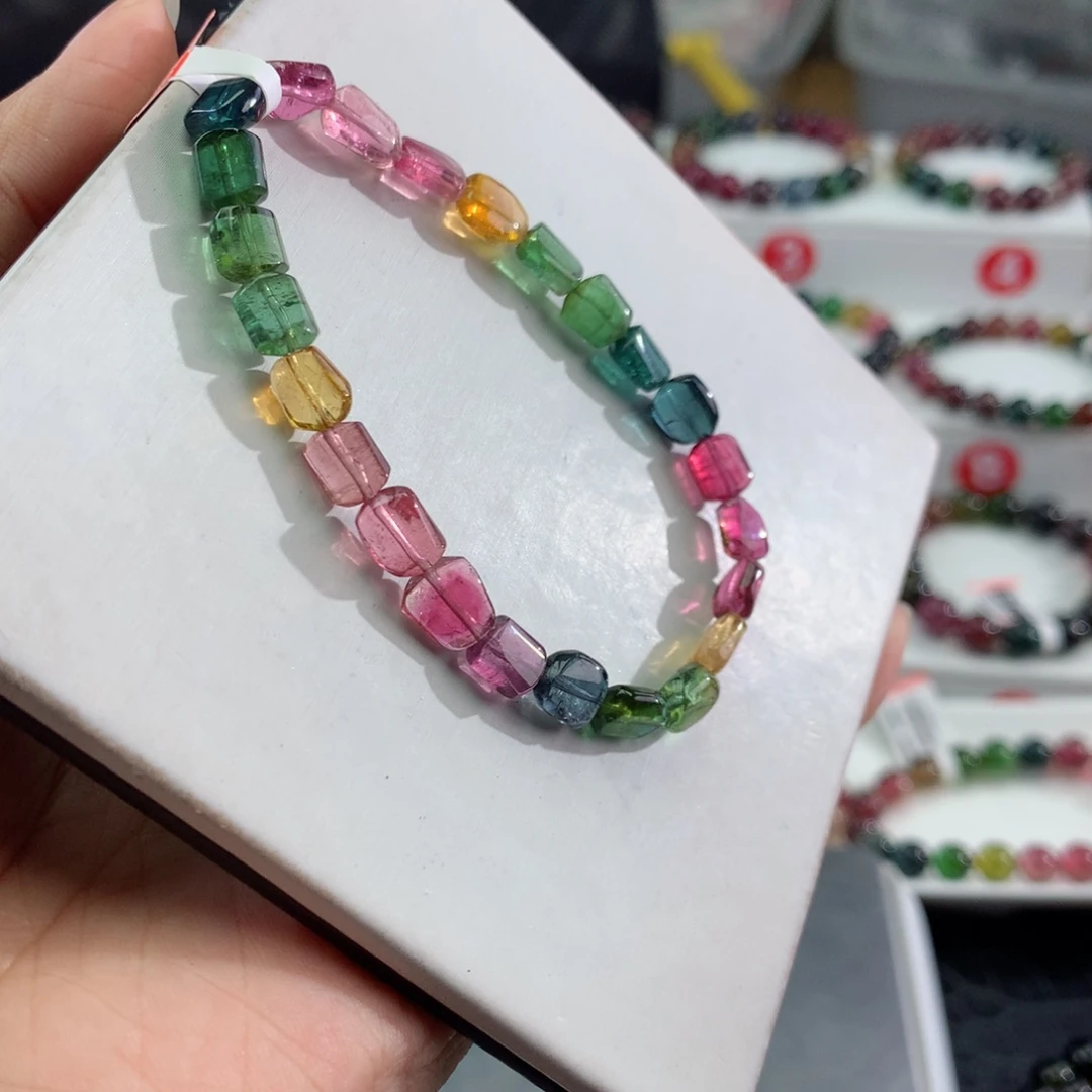 未镶嵌手链碧玺      了