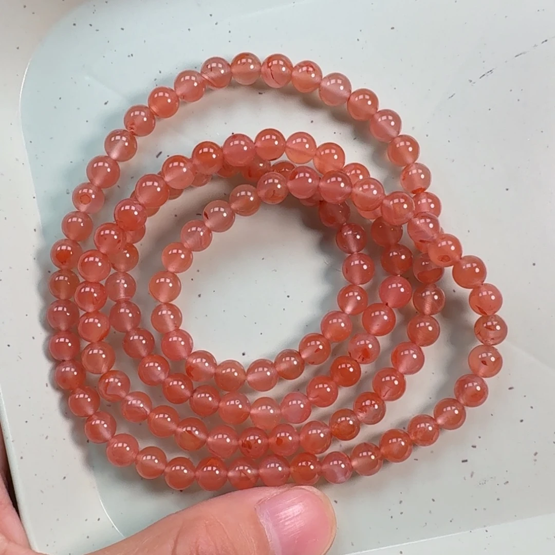 未镶嵌手串6mm南红玛瑙