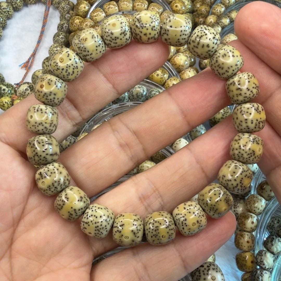 手串星月菩提绿幽灵通体细星11/10