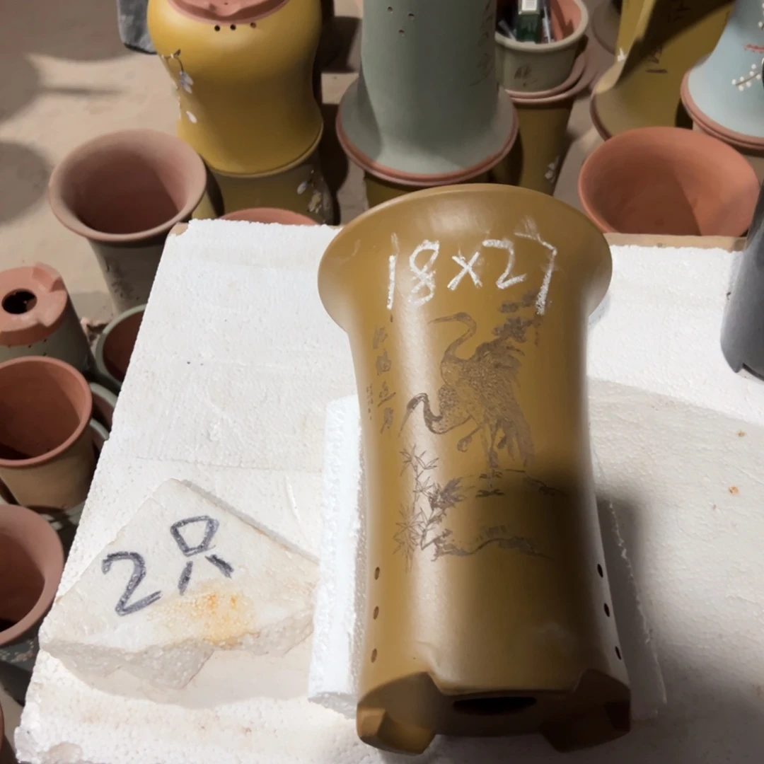 宜兴川阁紫砂花盆