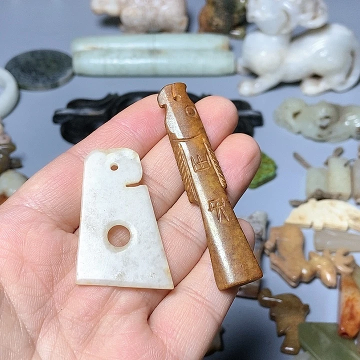 和田玉未镶嵌颈饰132