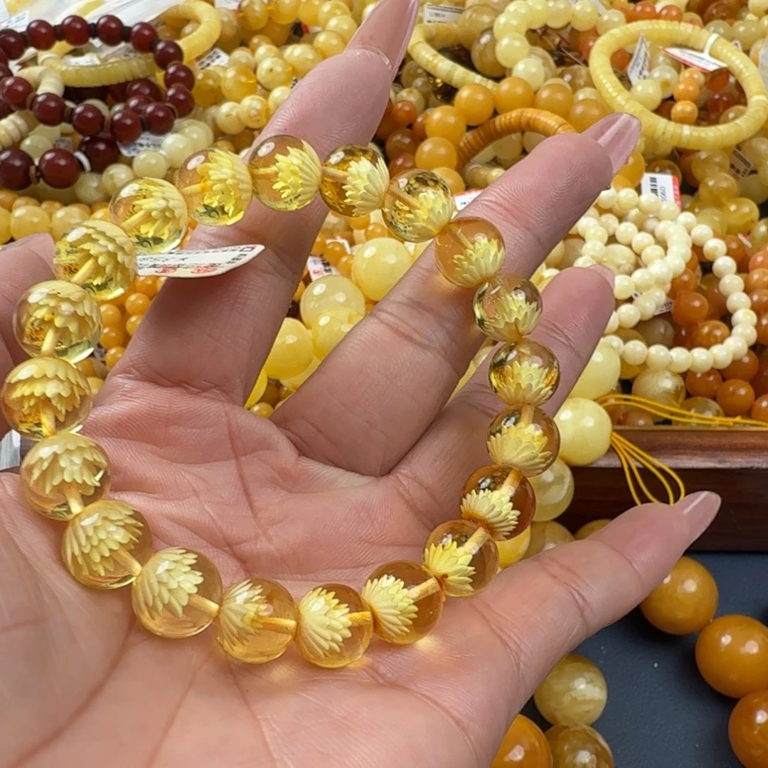 琥珀未镶嵌珠宝奇石