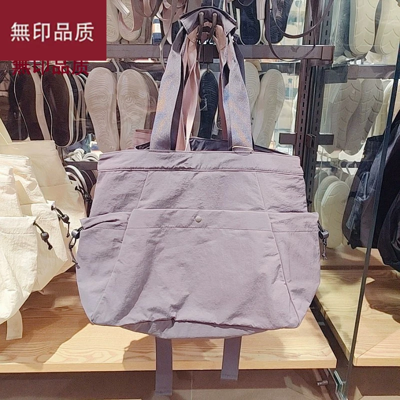 日系品质无印品质不易沾水时尚托特包轻便瑜伽包便携大容量通勤帆