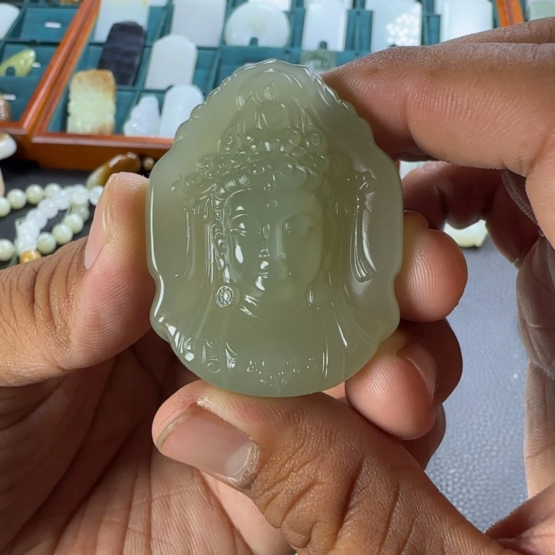 和田玉未镶嵌挂件